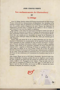 Les enchantements de Glastonbury tome IV Le Déluge - Éditions Gallimard - 1976