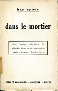 Dans le mortier : Zénon, Phocion, Saint-Ignace, Les Albigeois, Michel Servet, Pierre Ramus, Vanini, Brousson, Francisco Ferrer