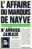 L'affaire du marquis de Nayve. TAVERNIER René