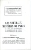 Les nouveaux myst&egrave;res de Paris. MALET L&eacute;o