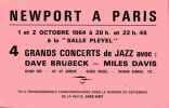 Newport à Paris - 4 grands concerts de jazz avec Dave Brubeck - Miles Davis - Roland Kirk - Jay Jay Johnson - George Russell - Coleman Hawkins (1 et 2 ...