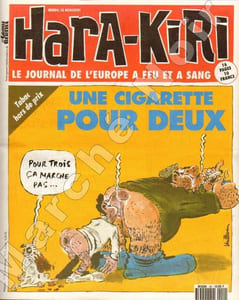 HARA-KIRI HEBDO - Le journal de l'Europe à feu  et à sang - Collection complète en 10 numéros