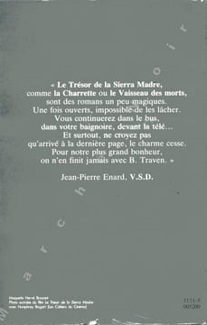 Le trésor de la Sierra Madre (The Treasure of the Sierra Madre). TRAVEN B.