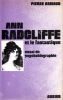 Ann Radcliffe et le fantastique - Essai de psychobiographie. (RADCLIFFE Ann) - ARNAUD Pierre
