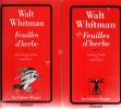 Feuilles d'herbe (Leaves of Grass) en 2 volumes . WHITMAN Walt