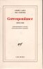 Correspondance (1932-1960). CAMUS Albert et GRENIER Jean