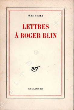 Lettres à Roger Blin. GENET Jean