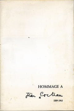 Hommage à Jean Cocteau 1889 - 1963. COCTEAU Jean - MAUROIS André - CHAMSON André