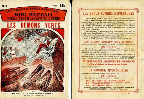 Les Prodigieuses Aventures de Sidi-Beccali, fils dAllah et gamin de Paris en 5 fascicules. KERLECQ Jean de