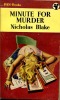 Minute for Murder . BLAKE Nicholas
