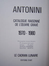 Catalogue raisonné de l'oeuvre gravé 1970-1980 (tirage de tête)
