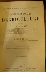 Traité élémentaire d'agriculture.