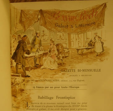 Le XVIIIe Siècle galant & littéraire. . Kistemaeckers (Henry)