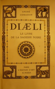 Diaeli. Le livre de la sagesse noire. 