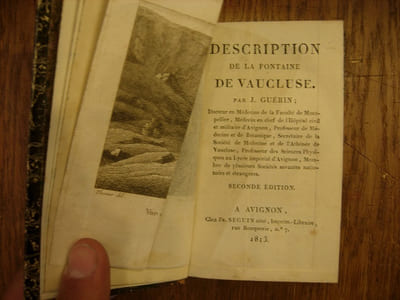 Description de la Fontaine de Vaucluse. Seconde édition.