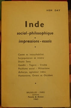 Inde, social-philosophique, impressions-essais. . Day (Hem)