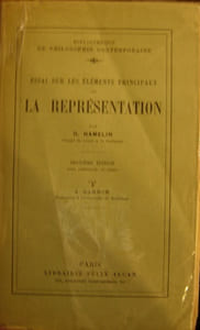 Essai sur les éléments principaux de la représentation. 