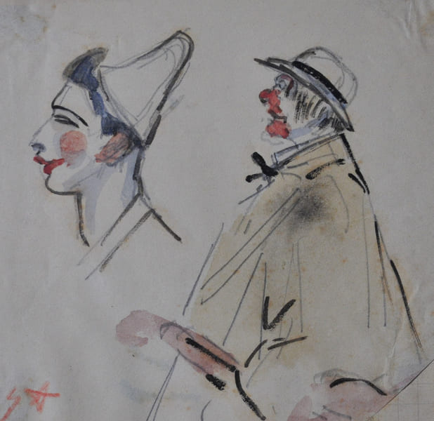 Album de dessins. ASSIRE (Gustave).