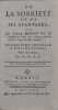 De la sobriété et de ses avantages, ou le vrai moyen de se conserver dans une santé parfaite jusqu’à l’âge le plus avancé. Traduction nouvelle de ...