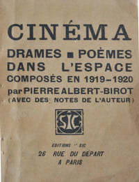 Cinéma. Drames. Poèmes dans l’espace composés en 1919-1920 (Avec des notes de l’auteur).