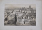 Rare suite de 9 lithographies montrant les principaux établissements scolaires de la capitale.. LYCÉES ET ÉCOLES DE PARIS. Suite de 9 lithographies