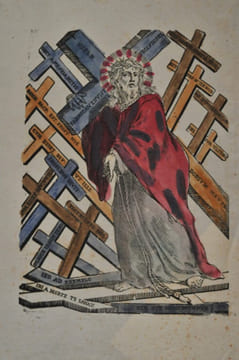 Chemin de Croix.. IMAGERIE POPULAIRE ITALIENNE.