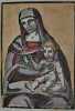 Vierge à l’enfant.. IMAGERIE POPULAIRE ITALIENNE.