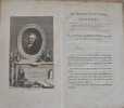 Le Morceau du jour. Londres. &Agrave; Sa Majest&eacute; Napol&eacute;on, Empereur des Fran&ccedil;ais et Roi d’Italie.. LEROUGE (Joseph-Alexandre).