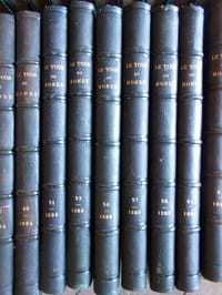 LOT DE 28 VOLUMES DU "TOUR DU MONDE" DE 1861 A 1891- Nouveau journal des voyages publié sous la direction de M. EDOUARD CHARTRON Paris, Librairie Hachette