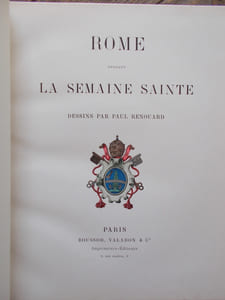 ROME PENDANT LA SEMAINE SAINTE
