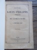 HISTOIRE DE LOUIS PHILIPPE d'ORLEANS ET DE L'ORLEANISME-  (Tome second). CRETINEAU-JOLY (J)