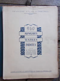 DEUXIEME ATLAS D'ARMURES  960 ARMURES TEXTILES INEDITES  PAR B. FRESSINET (conservateur honoraire du musée des tissus   de la ville de Saint-Etienne)