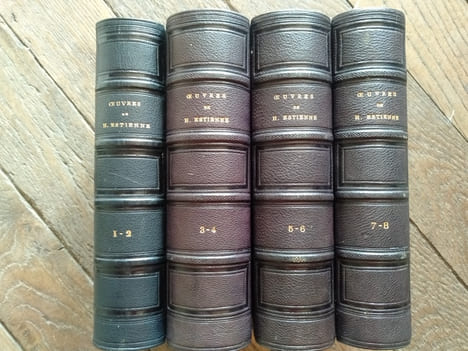 8 TOMES EN 4 VOLUMES Tome 1 * Conformité du langage françois avec le grec Notes de Léon Feugère. Paris, jules Delalain, 1853 ccxxxvi+223 ...