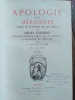 8 TOMES EN 4 VOLUMES  Tome 1  * Conformité du langage françois avec le grec    Notes de Léon Feugère.     Paris, jules Delalain, 1853    ccxxxvi+223 ...