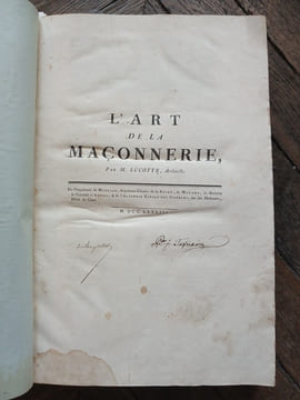Descriptions des arts et métiers faites ou approuvées
par messieurs de l'Académie Royale des Sciences.
-L'Art de la maçonnerie
-L'Art du tuilier ...