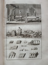 Descriptions des arts et métiers faites ou approuvées
par messieurs de l'Académie Royale des Sciences.
L'Art du potier d'étain.
L'Art du plombier et fontainier.