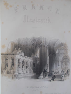 FRANCE ILLSTRATED-la France au XIXème siècle,illustrée dans ses monuments et ses plus beaux sites,dessinés ,d'après nature par Thomas Allom. DELLILE ...