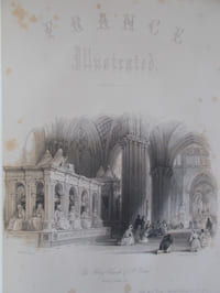 FRANCE ILLSTRATED-la France au XIXème siècle,illustrée dans ses monuments et ses plus beaux sites,dessinés ,d'après nature par Thomas Allom