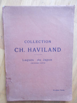 COLLECTION CH.HAVILAND-LAQUES DU JAPON (2 ème partie) des XVII,XVIII et XIX ème siècles -Boites-écritoires, boites à médecine, boites diverses, ...