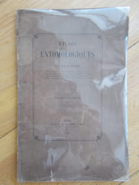 ETUDES ENTOMOLOGIQUES -Premier cahier . +ENUMERATION DES INSECTES COLEOPTERES DU MONT PILAT (30 pages)