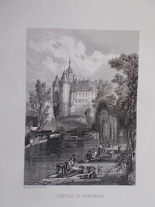 ALBUM PITTORESQUE DES CHATEAUX ET RUINES HISTORIQUES DE LA VALLEE ET DES BORDS DE LA LOIRE-Les plus belles vues dessinées et gravées par ROUARGUE frères avec notice historique sur chaque monument.