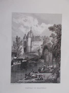 ALBUM PITTORESQUE DES CHATEAUX ET RUINES HISTORIQUES DE LA VALLEE ET DES BORDS DE LA LOIRE-Les plus belles vues dessinées et gravées par ROUARGUE ...