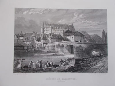 ALBUM PITTORESQUE DES CHATEAUX ET RUINES HISTORIQUES DE LA VALLEE ET DES BORDS DE LA LOIRE-Les plus belles vues dessinées et gravées par ROUARGUE frères avec notice historique sur chaque monument.