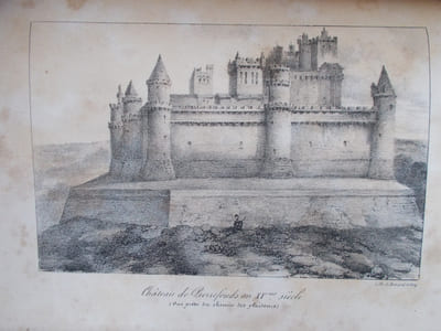-PRECIS HISTORIQUE SUR LE CHATEAU DE PIERREFONDS.+ SOUVENIRS D'UN TOURISTE ,Lettres en vers à M.Henry de Lacretelle par Adolphe de La Tour.  