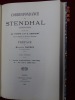 Correspondance de Stendhal (1800-1842) publiée par Ad. Paupe et P. -A. Cheramy sur les originaux de diverses collections. Préface de Maurice Barrès. . ...