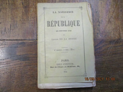 La naissance de la république en février 1848.