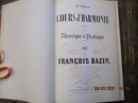 Cours dharmonie théorique et pratique.