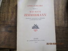 Livre jubilaire offert à Maurice Zimmermann.. ZIMMERMANN