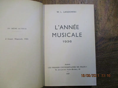 L'Année musicale - 1936.