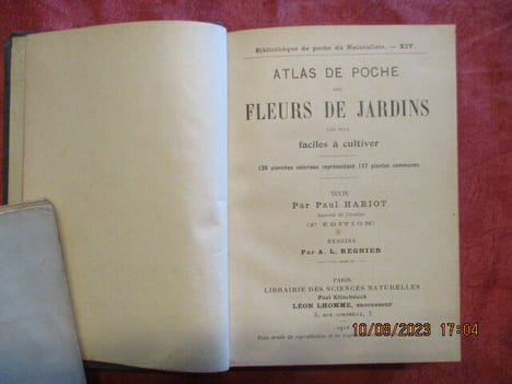 Atlas de poche des fleurs de jardins les plus faciles à cultver. 2ème édition. . HARIOT (Paul)